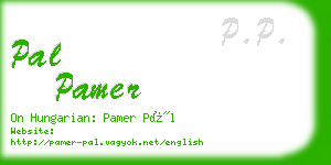 pal pamer business card